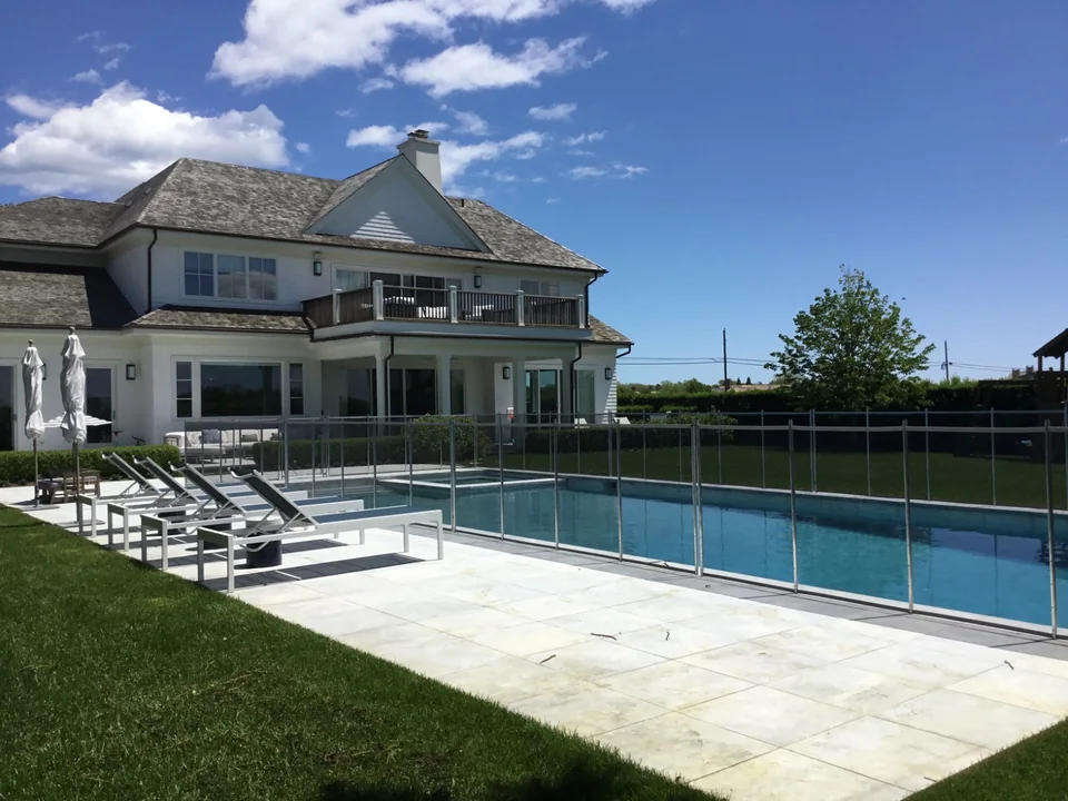 Guardian Premier Vanishing Pool Fence in Southampton, New York