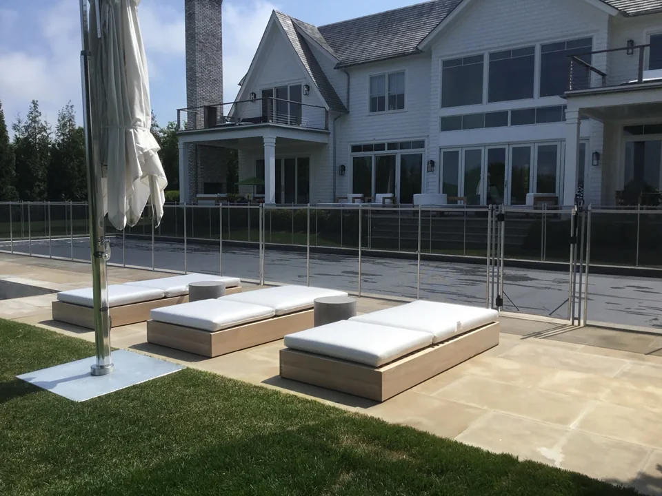 4' Guardian Vanishing Pool Fence in Hayground, Southampton, NY