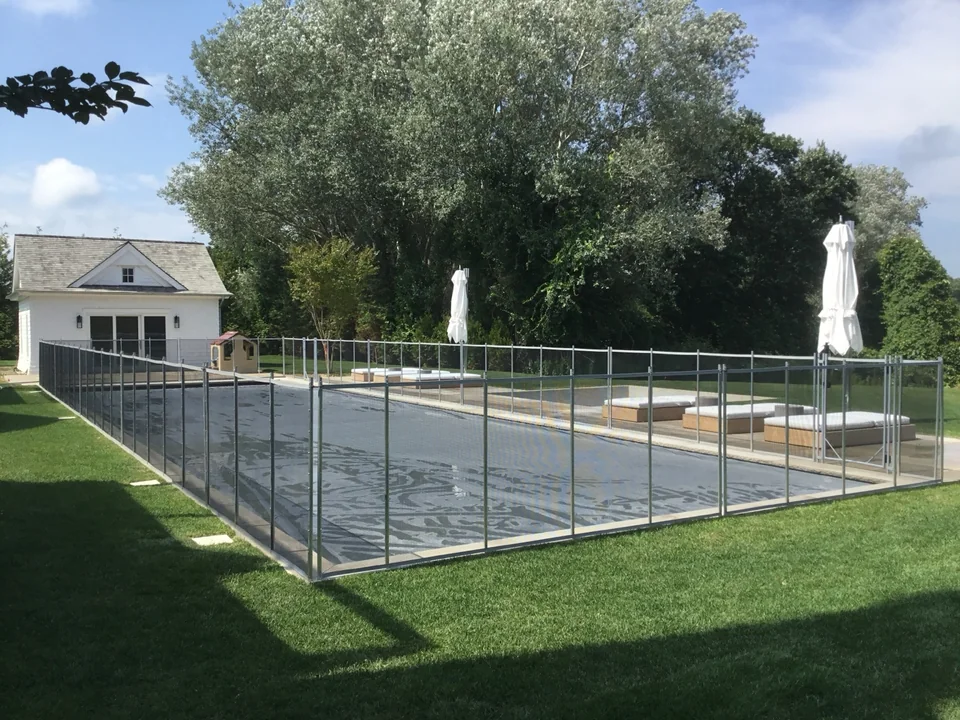 4' Guardian Vanishing Pool Fence in Hayground, Southampton, NY